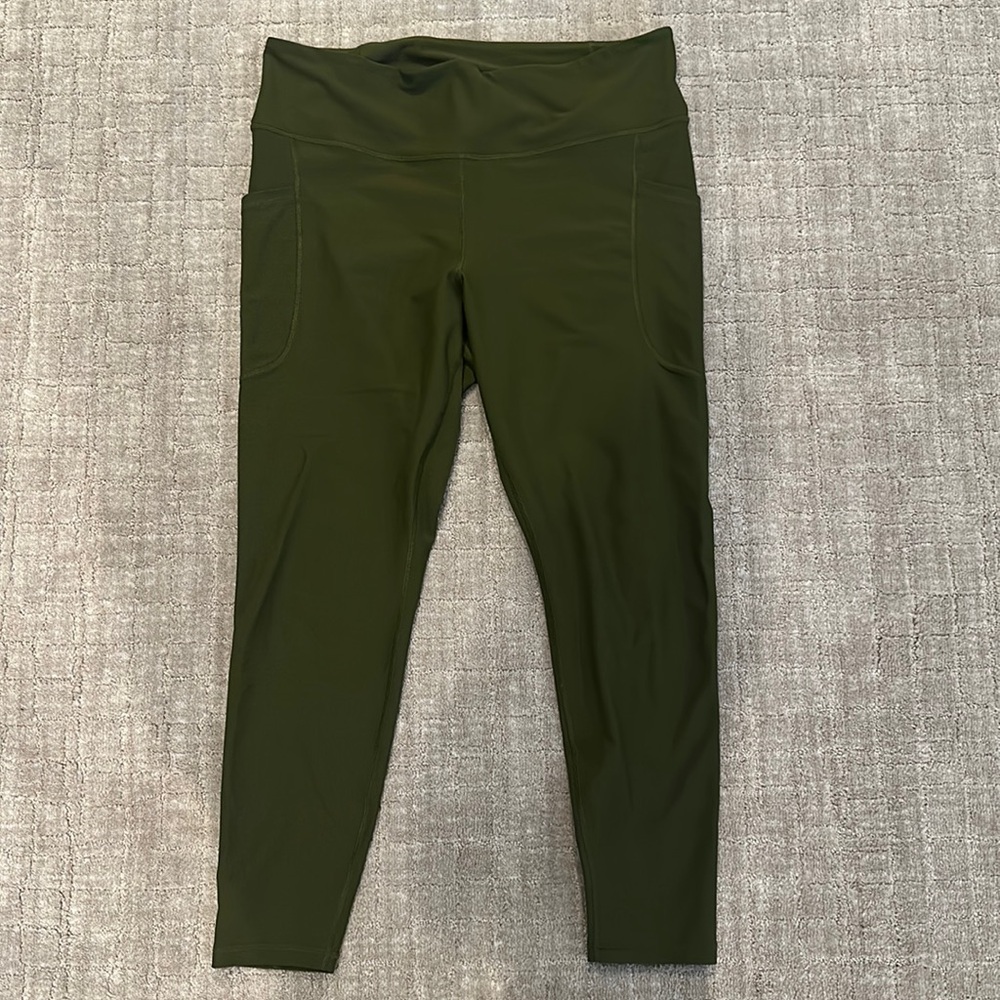 Old Navy Army Green Leggings Comfortable Athletic Wear